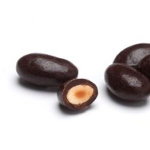 Amandes bio enrobées de chocolat noir équitable de la marque Marma, offrant une gourmandise croquante et responsable | commercialisé par la boutique Tipi à Theux