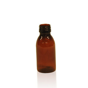Bouteille en verre ambré vide de 100 ml – Maison Demez. Parfaite pour les liquides maison ou cosmétiques | commercialisé par la boutique Tipi à Theux
