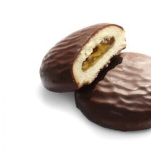 Biscuits enrobés de chocolat, garniture à l’orange visible. Alliance croquante et fruitée | commercialisé par la boutique Tipi à Theux