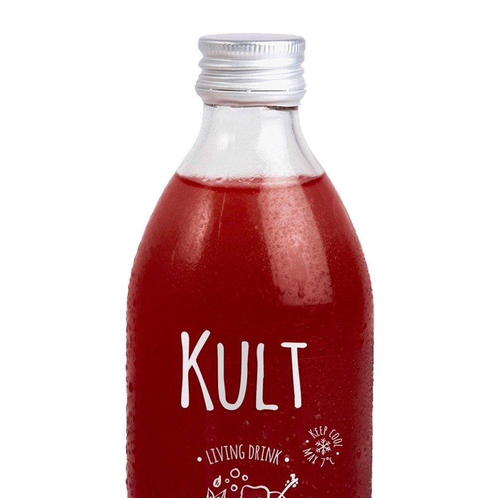 Boisson fermentée rouge chai hibiscus de la marque Marma. Kéfir d’eau biologique, faible en sucres et en calories, parfait pour une hydratation originale et bénéfique | commercialisé par la boutique Tipi à Theux