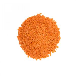 Lentilles corail de la marque Marma, riches en protéines et rapides à cuire. Agriculture biologique, conditionnées sans plastique superflu | commercialisé par la boutique Tipi à Theux