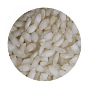Gros plan sur grains de riz blanc. Spécialement conçu pour les plats crémeux type risotto | commercialisé par la boutique Tipi à Theux