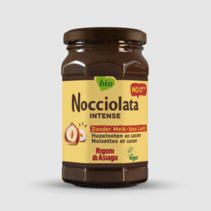 Pot pâte à tartiner chocolat noisette bio vegan sans lait, cacao et noisettes. Produit éthique et gourmand | commercialisé par la boutique Tipi à Theux