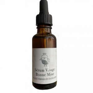 Flacon pipette de sérum Bonne Mine Nativis pour peaux ternes. Élixir 100 % naturel et local à base d’huiles végétales bio | commercialisé par la boutique Tipi à Theux