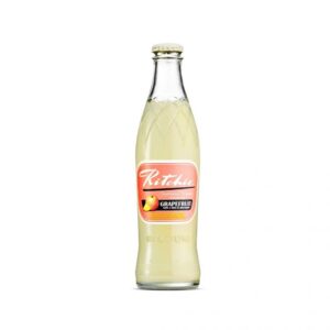 Bouteille de soda au pamplemousse 275ml de la marque Kretuche. Rafraîchissante, légèrement acidulée, sans colorants artificiels | commercialisé par la boutique Tipi à Theux