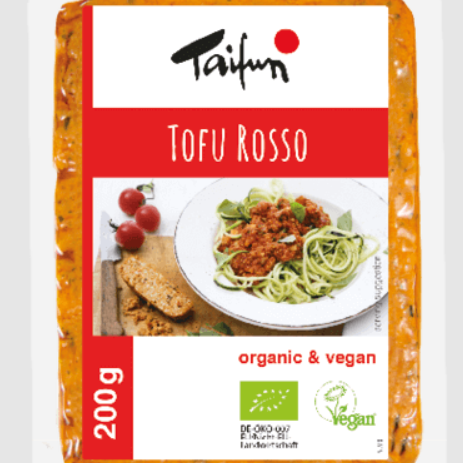 Tofu Rosso bio 200g Taifun, vegan aux saveurs méditerranéennes douces | commercialisé par la boutique Tipi à Theux